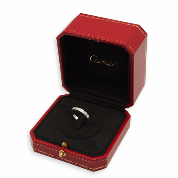 Love 49, 2 Diamonds 0.07CT Ring in Platinum - Image 4