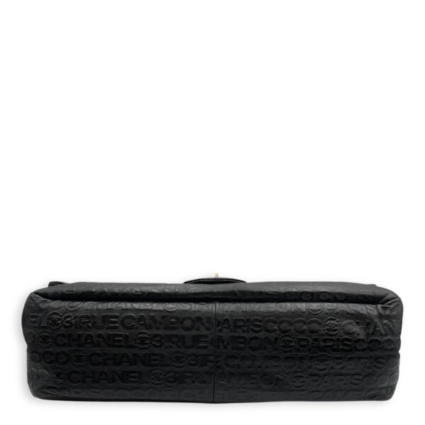 31 Rue Cambon Reissue Flap Maxi Black in Calfskin, Silver hardware - Image 6