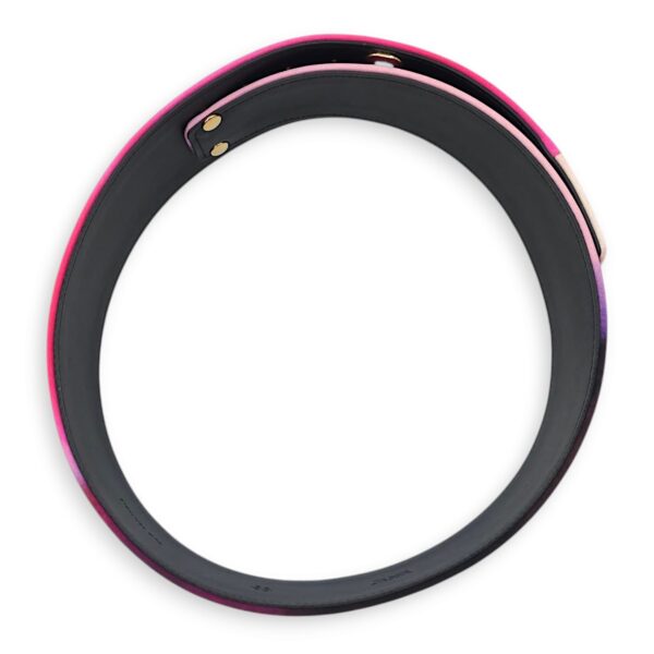 B15 70/28 Multi-colour Belt in Fabric, Calf, Gold hardware - Image 4
