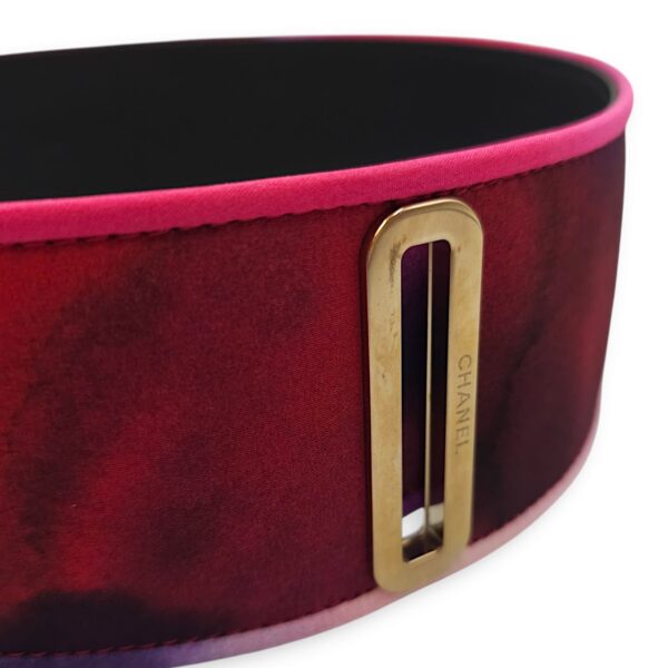 B15 70/28 Multi-colour Belt in Fabric, Calf, Gold hardware - Image 5