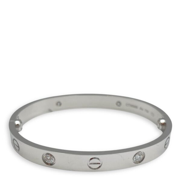 Love Classic Model 16 Bracelet in White Gold Hardware - Image 3