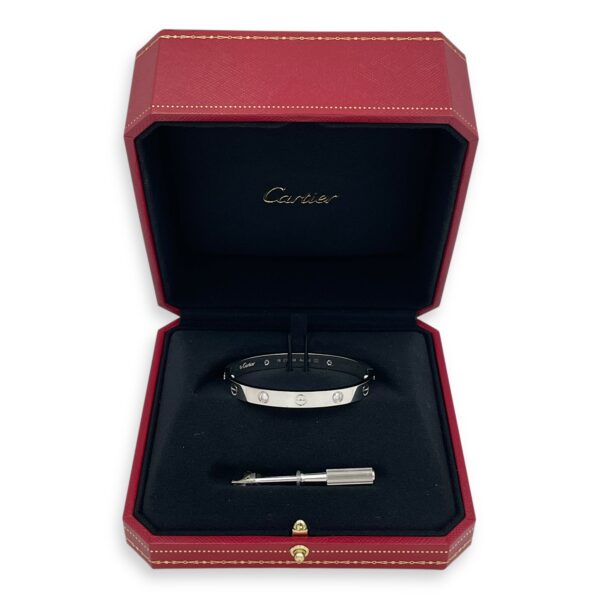 Love Classic Model 16 Bracelet in White Gold Hardware - Image 5