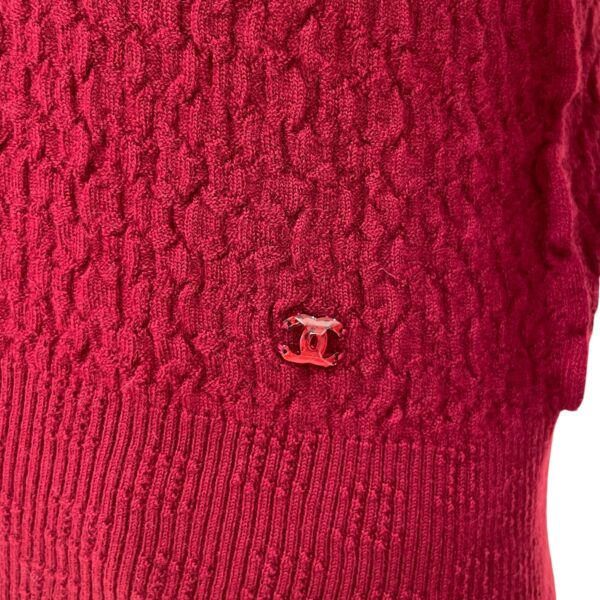 23A CC 34 Red Pullover in Cashmere, Polyester, Resins - Image 4