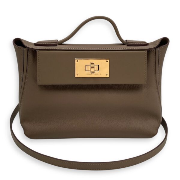 24/24 Mini Etoupe in Evercolor, Gold hardware - Image 4