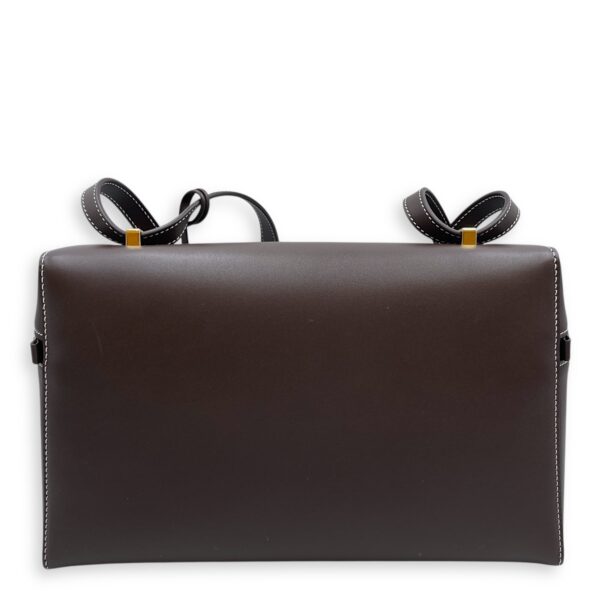 LP 27 Extra Pocket Brown Shoulder Bag in Calfskin, Gold hardware - Image 3