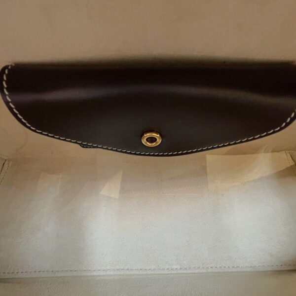 LP 27 Extra Pocket Brown Shoulder Bag in Calfskin, Gold hardware - Image 7