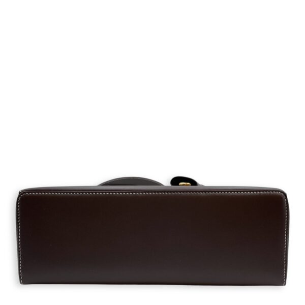 LP 27 Extra Pocket Brown Shoulder Bag in Calfskin, Gold hardware - Image 6