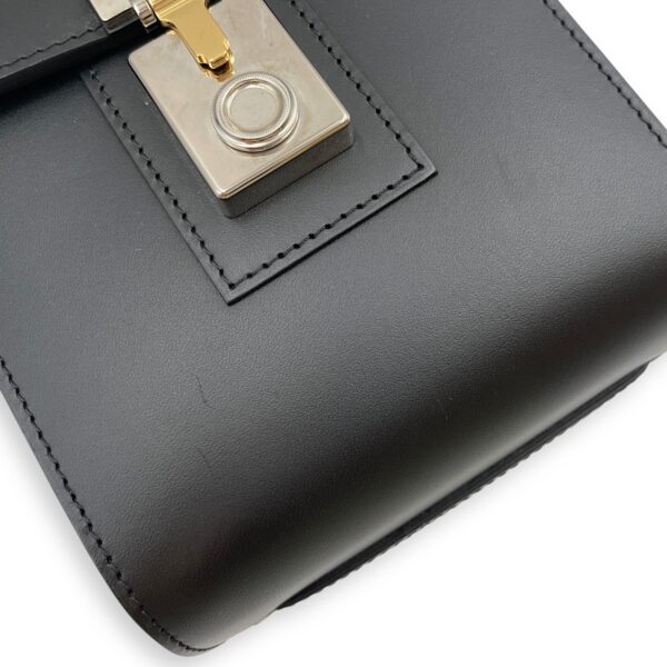 Cabotine Sling Black Crossbody Bag in Calfskin, Silver hardware - Image 8