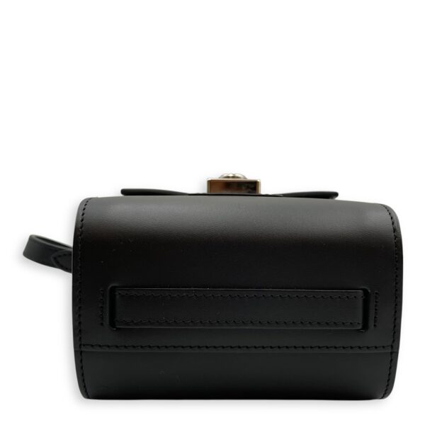 Cabotine Sling Black Crossbody Bag in Calfskin, Silver hardware - Image 6