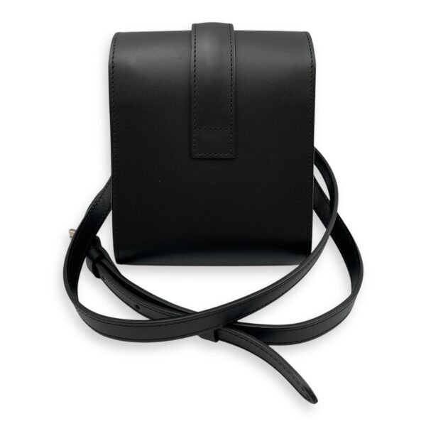 Cabotine Sling Black Crossbody Bag in Calfskin, Silver hardware - Image 3