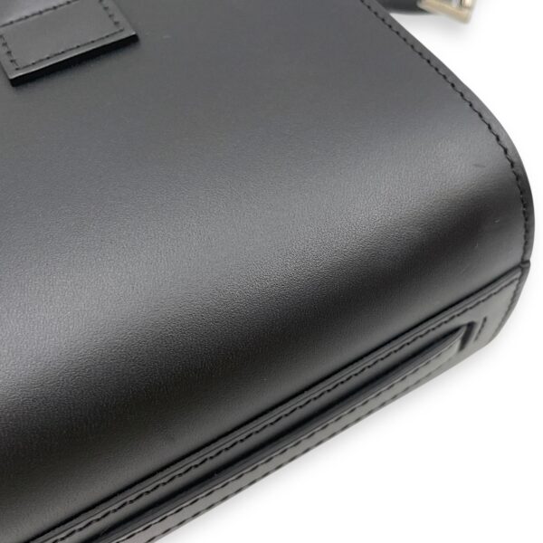 Cabotine Sling Black Crossbody Bag in Calfskin, Silver hardware - Image 9