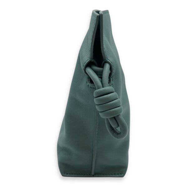 Flamenco Green Shoulder Bag in Nappa Leather, Gold hardware - Image 4