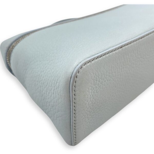 Extra Pocket 19 Baby Blue Crossbody Bag in Calfskin, Silver hardware - Image 8