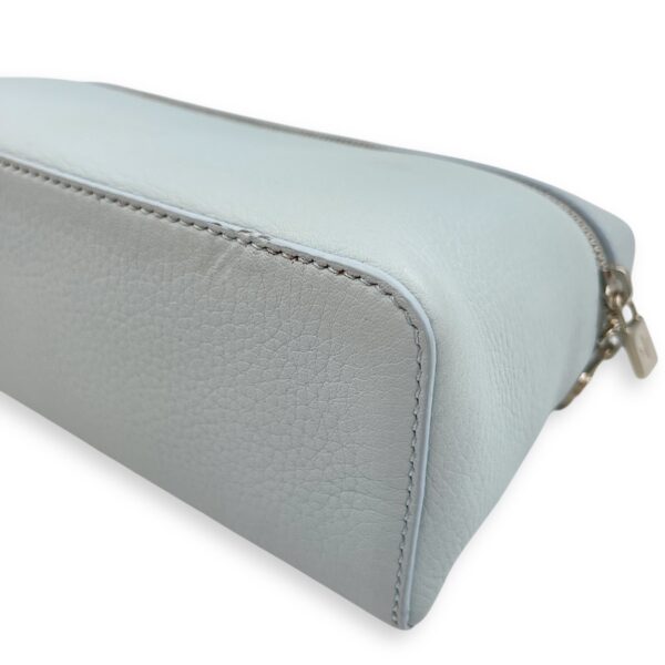 Extra Pocket 19 Baby Blue Crossbody Bag in Calfskin, Silver hardware - Image 9