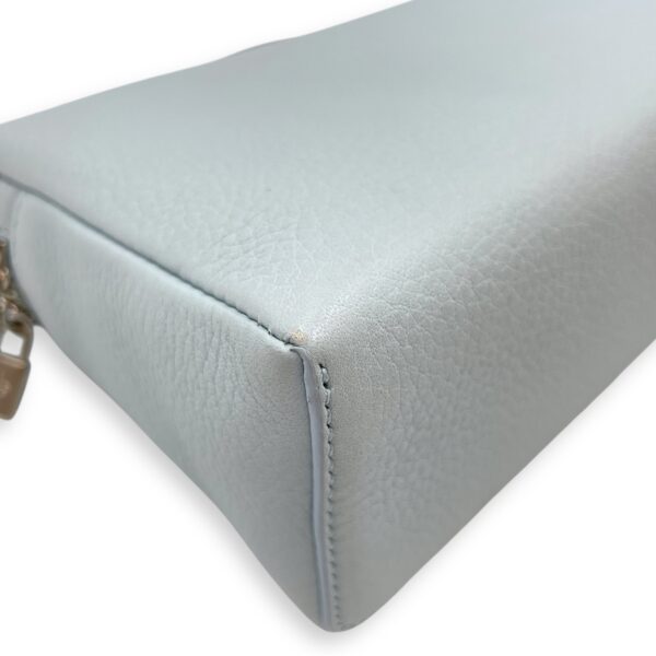 Extra Pocket 19 Baby Blue Crossbody Bag in Calfskin, Silver hardware - Image 10
