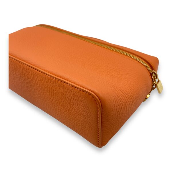 Extra Pocket 19 Orange Crossbody Bag in Calfskin, Gold hardware - Image 9