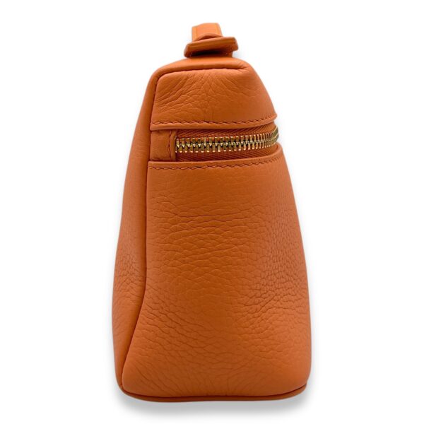 Extra Pocket 19 Orange Crossbody Bag in Calfskin, Gold hardware - Image 4