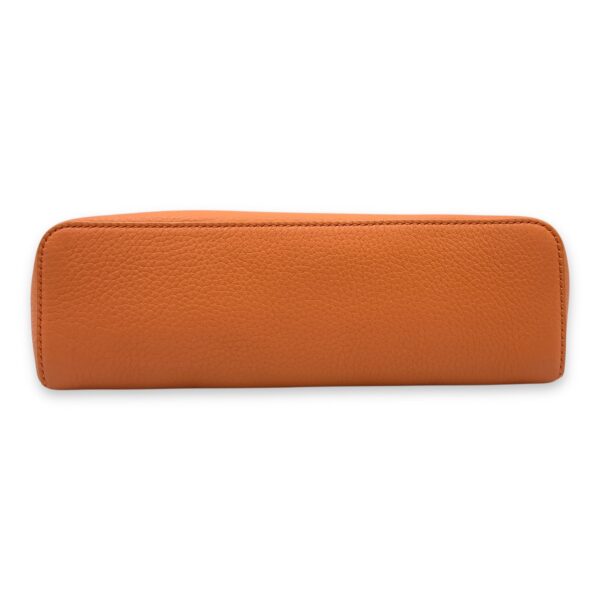 Extra Pocket 19 Orange Crossbody Bag in Calfskin, Gold hardware - Image 6