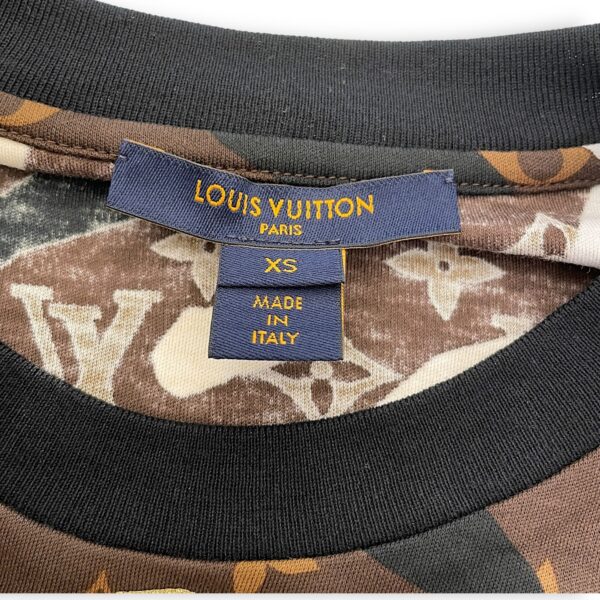 Camo Stripe Monogram T Shirt XS Brown Ready-to-Wear in Cotton - Image 5