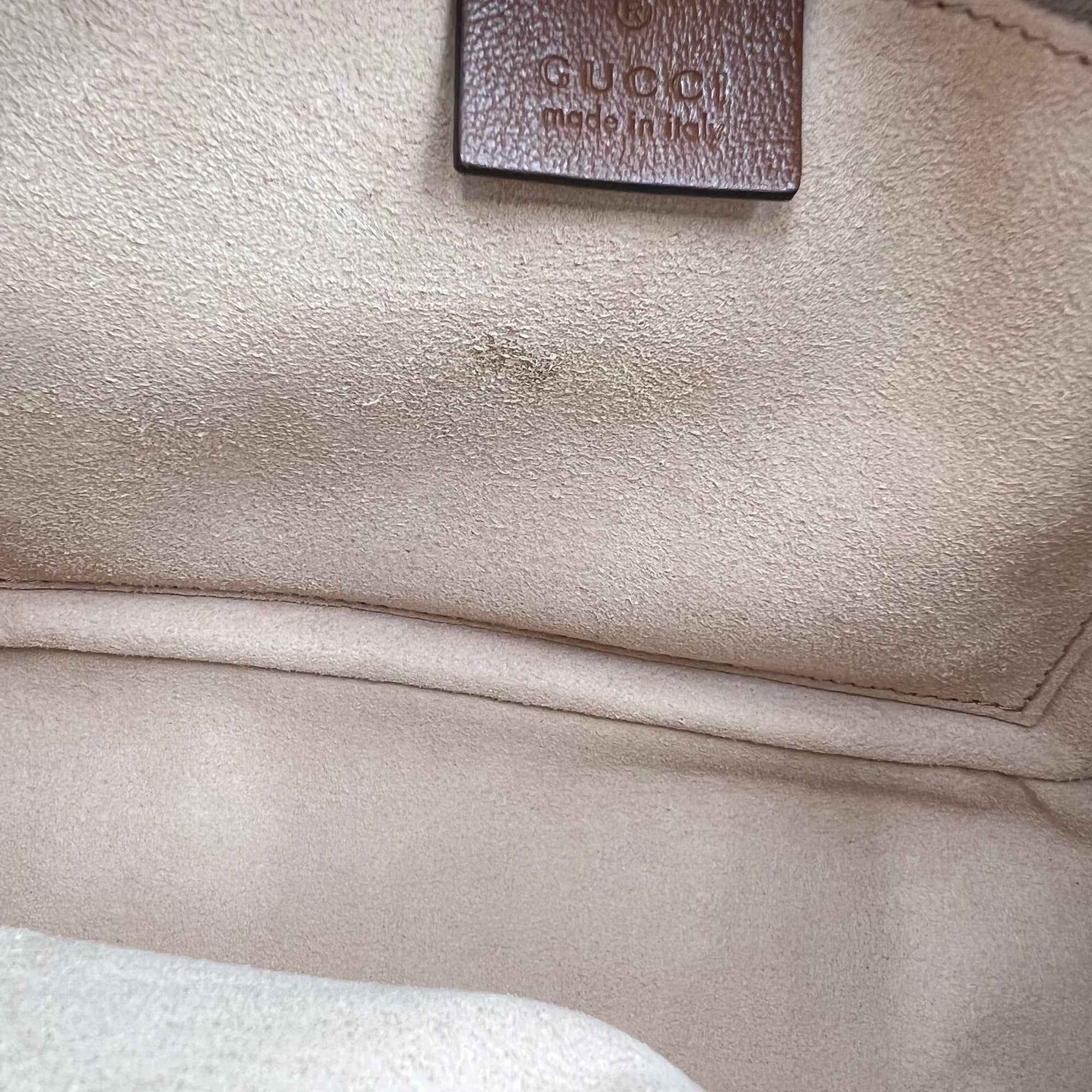 GG Marmont Crossbody Bag Brown in Calfskin, Gold hardware - Image 13