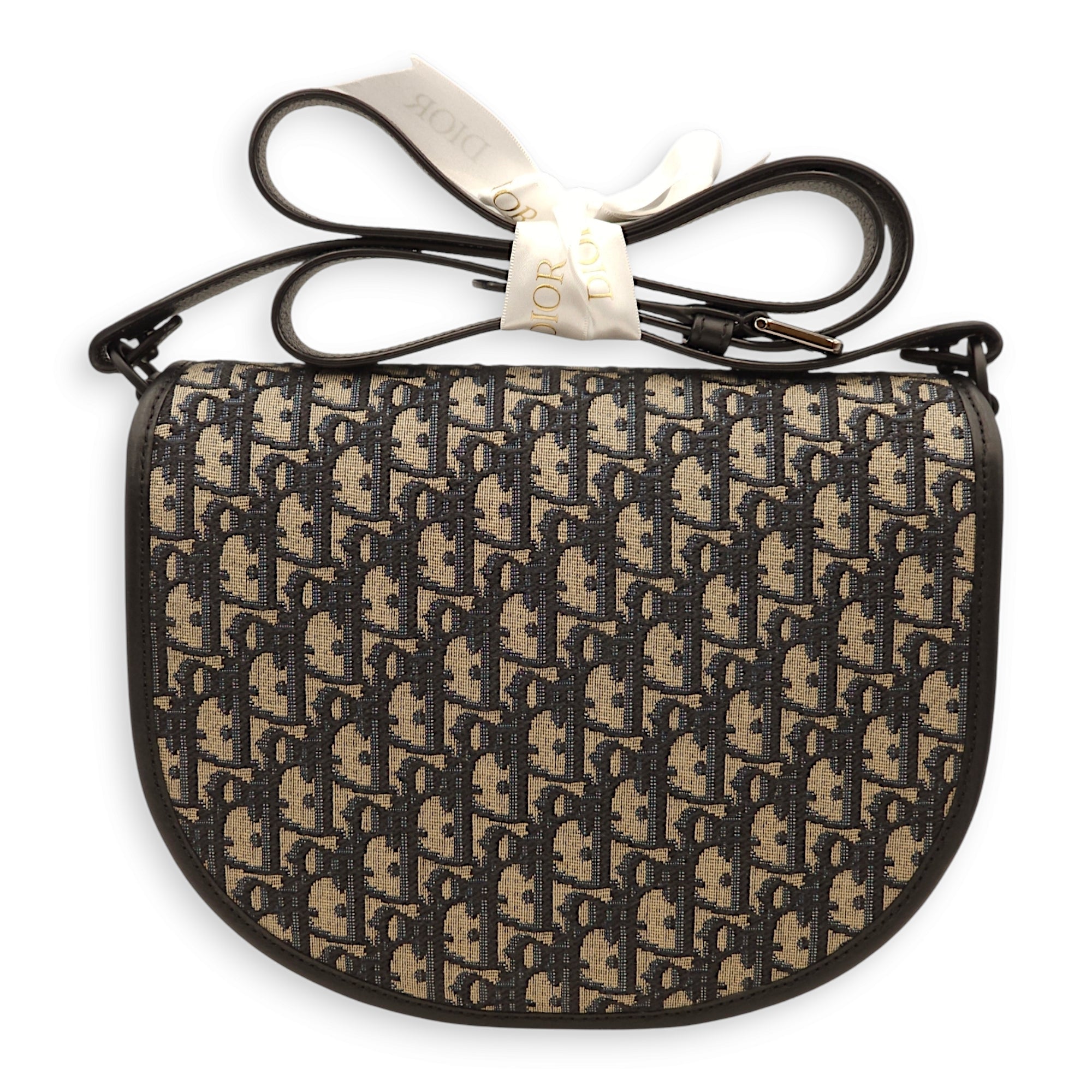 Gallop Multi-colour Crossbody Bag in Jacquard/Calfskin, Mixed hardware - Image 3