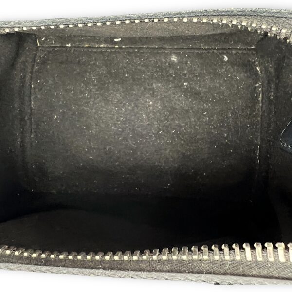 HDG Mini Black Top Handle Bag in Lizard Embossed Calfskin, Silver hardware - Image 11