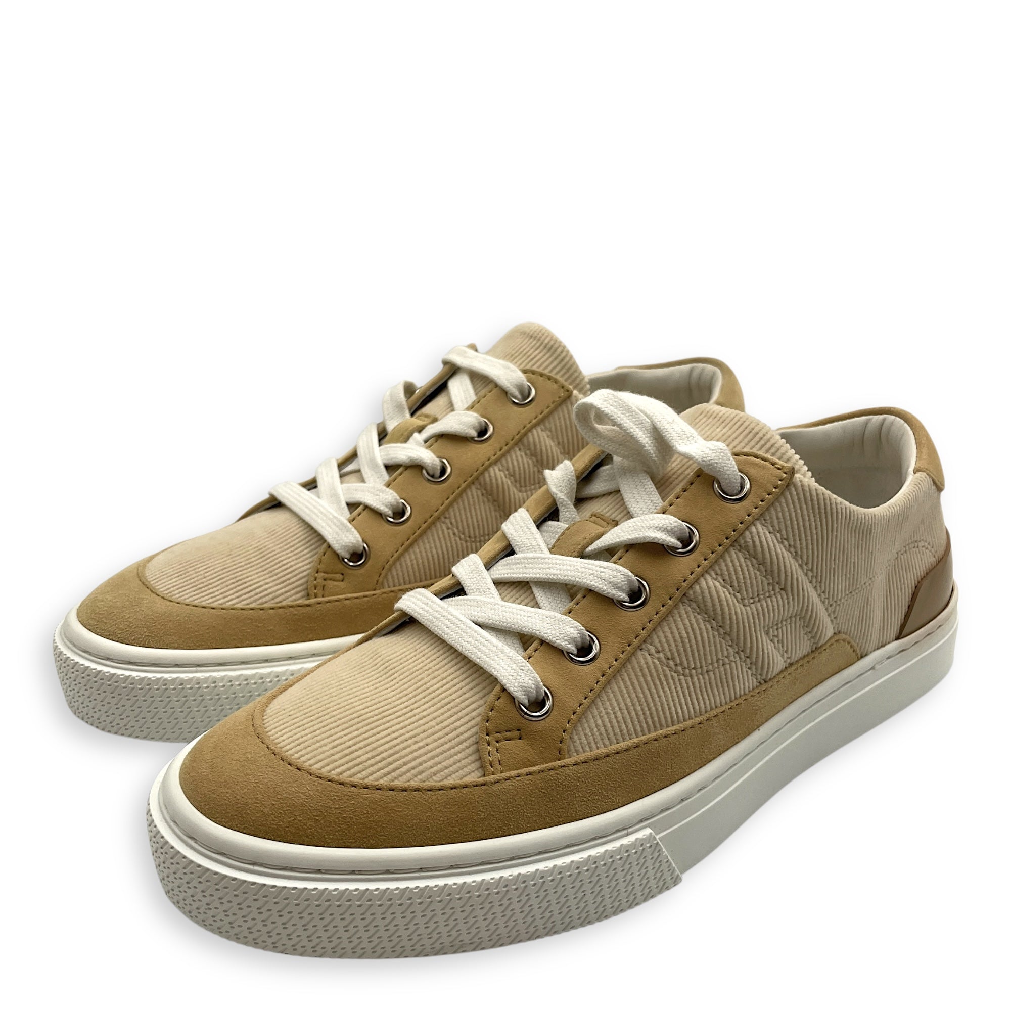 Deep Sneaker 38 Beige Shoes in Suede Leather - Image 3