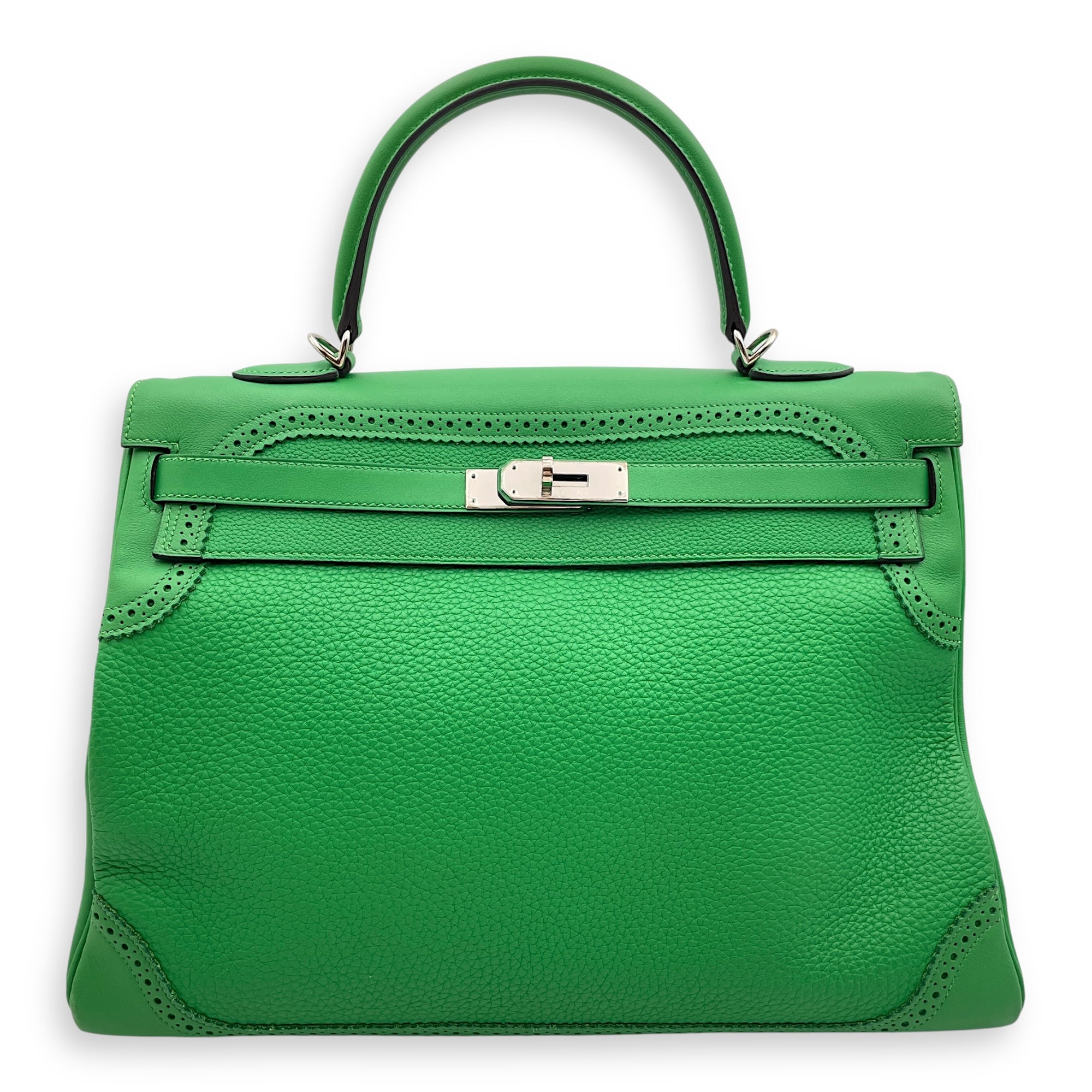 Ghillies Kelly 35 Bamboo in Togo, Palladium hardware