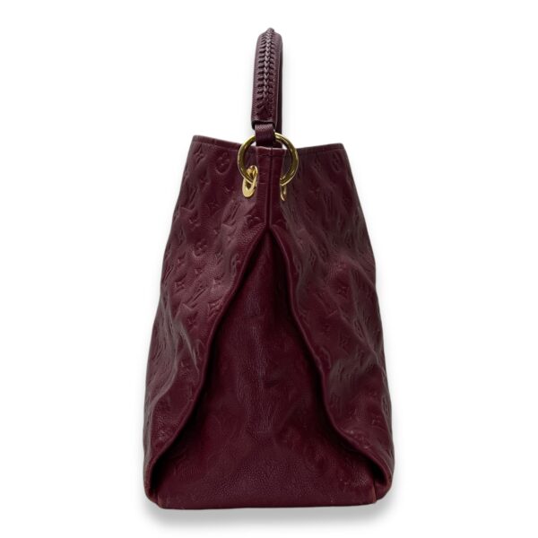 Artsy Top Handle Bag Red in Monogram Empreinte Leather, Gold hardware - Image 5