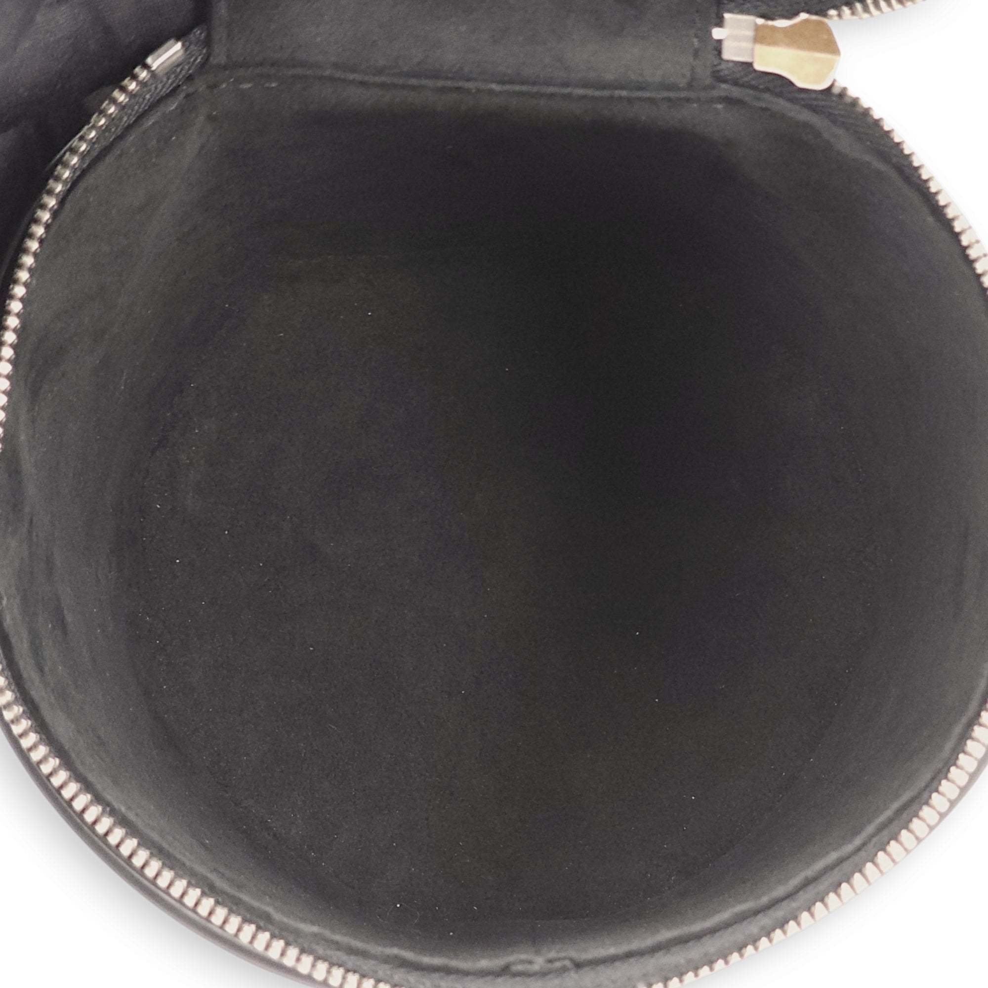 Cannes Black Top Handle Bag in Epi Leather, Palladium hardware - Image 8