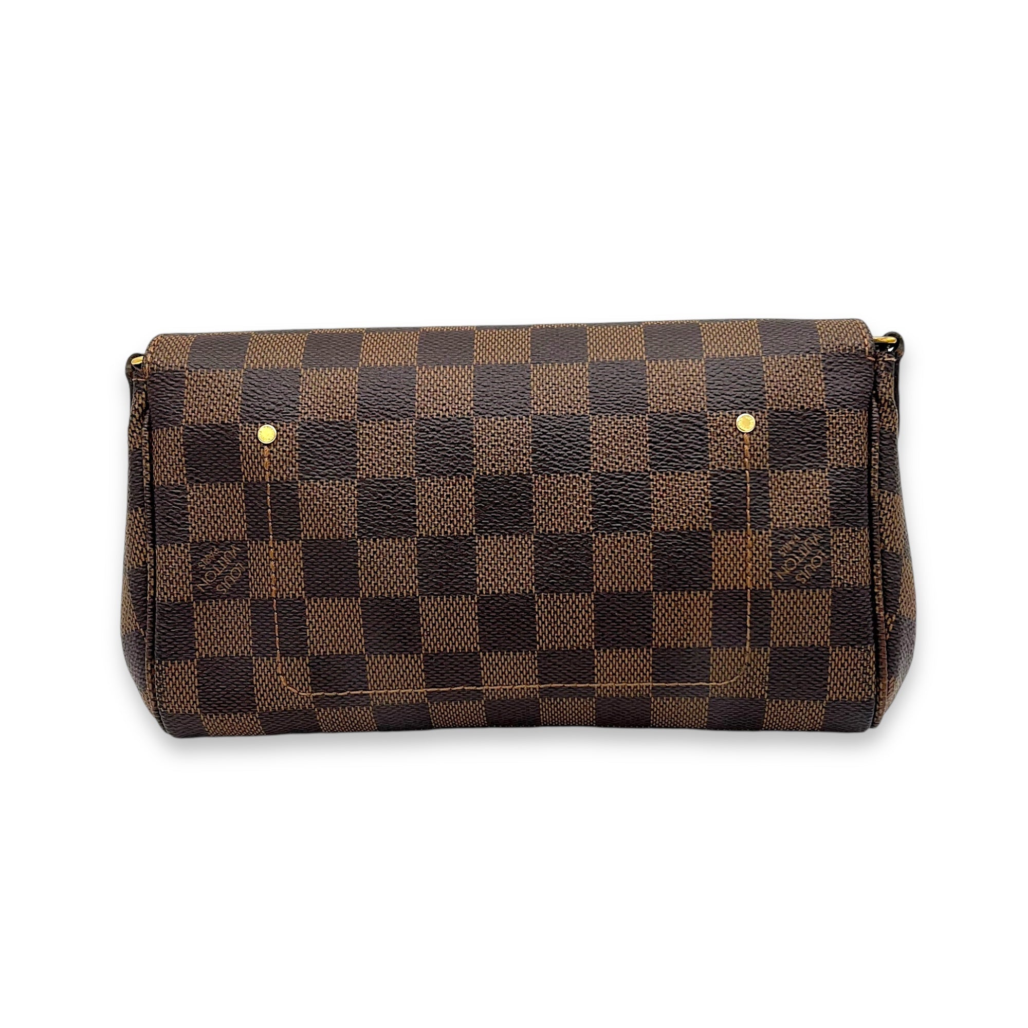 Favourite Damier Ebene Crossbody Bag in Coated Canvas, Gold hardware - Image 3