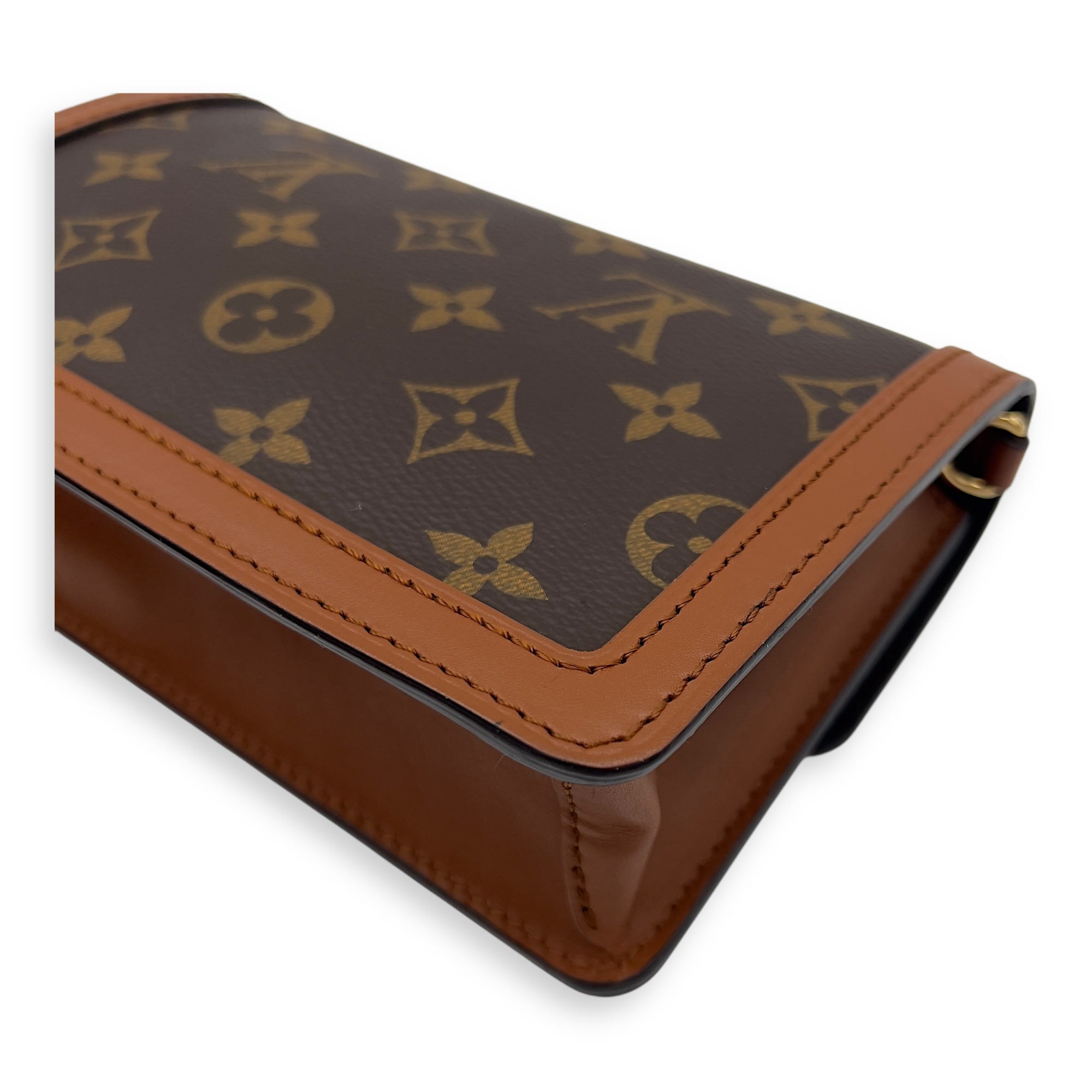 Dauphine Belt Bag Brown in Monogram Coated Canvas, Gold hardware - Image 13