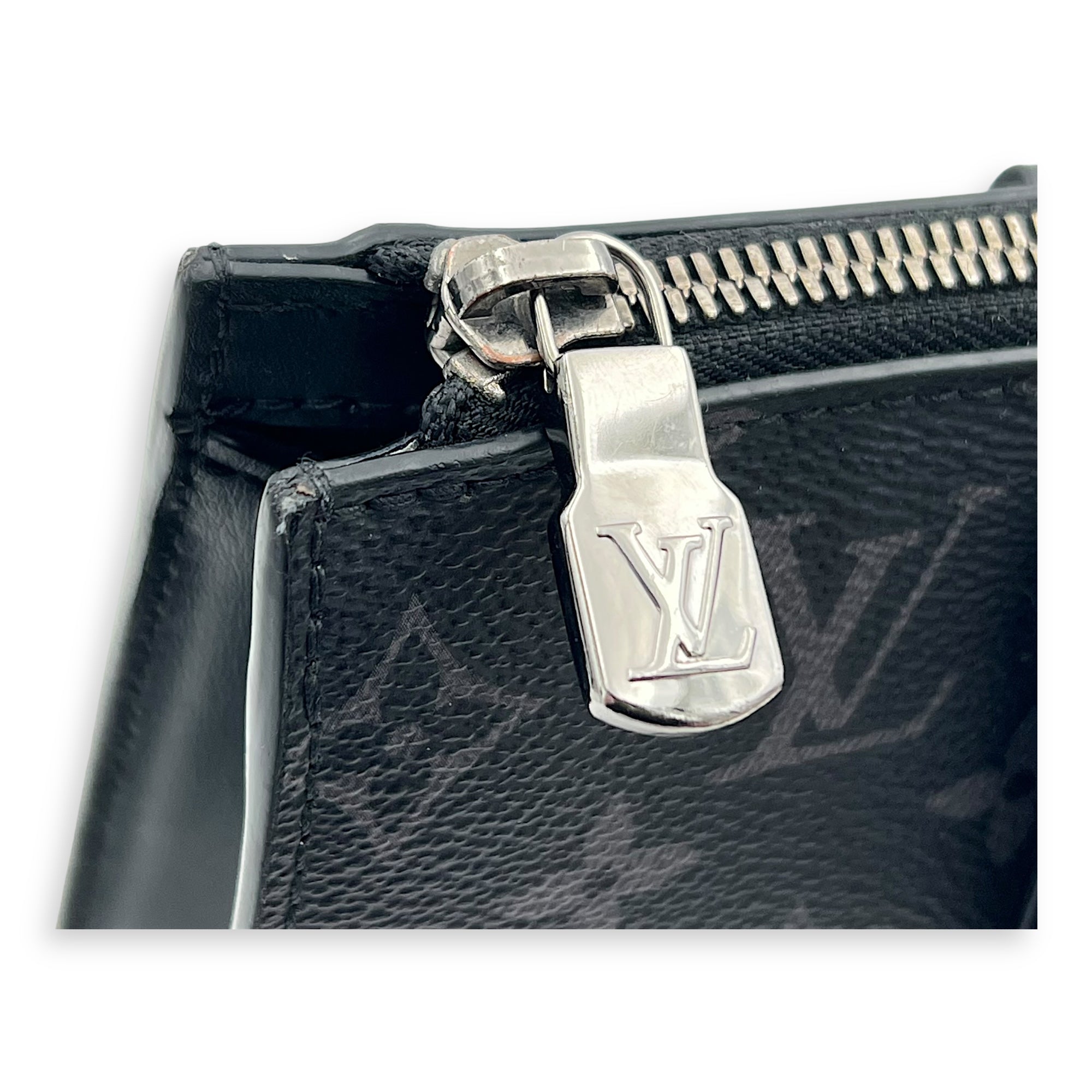 Sac Plat Eclipse Top Handle Bag in Coated Canvas, Silver hardware - Image 13