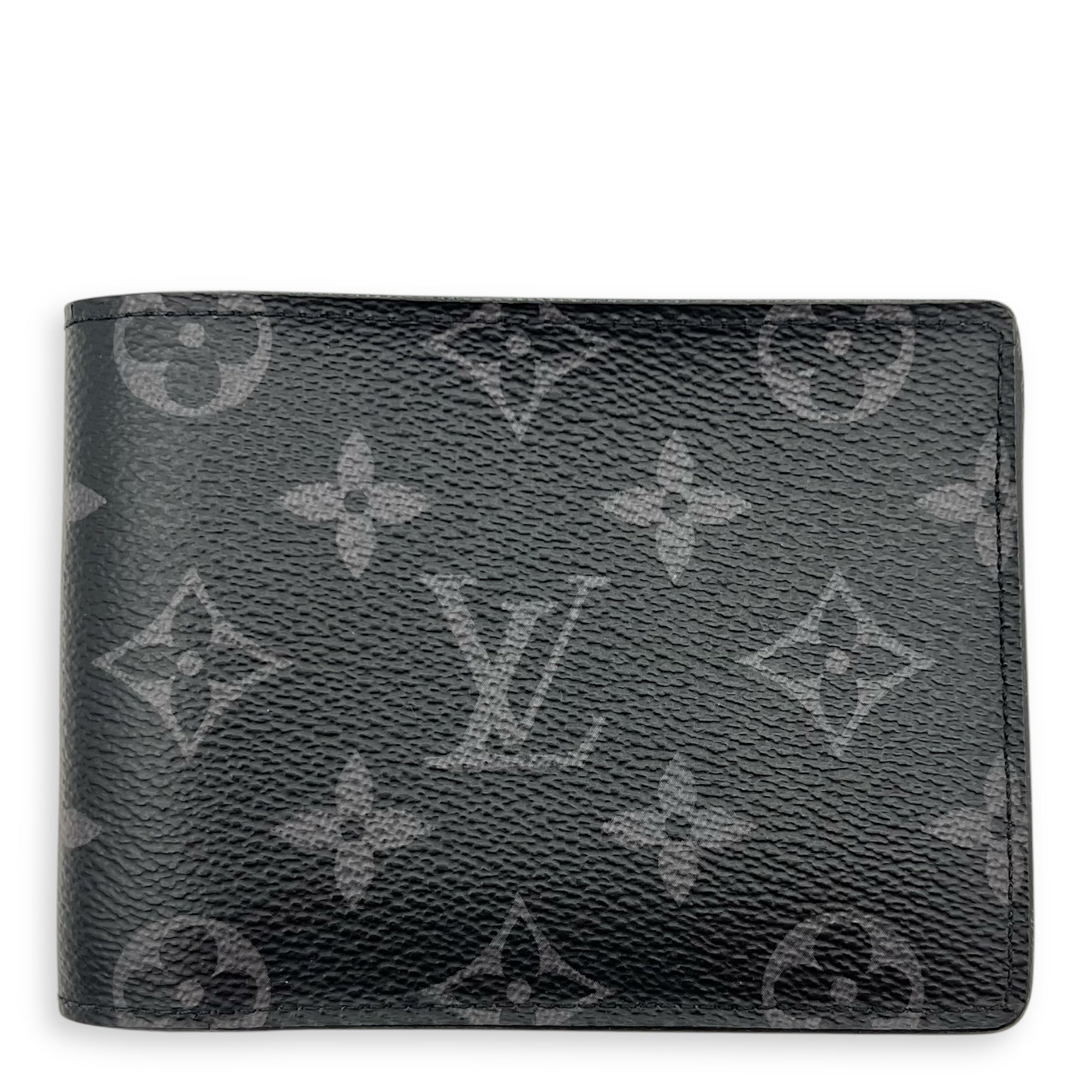 Multiple Wallet Black in Monogram Coated Canvas