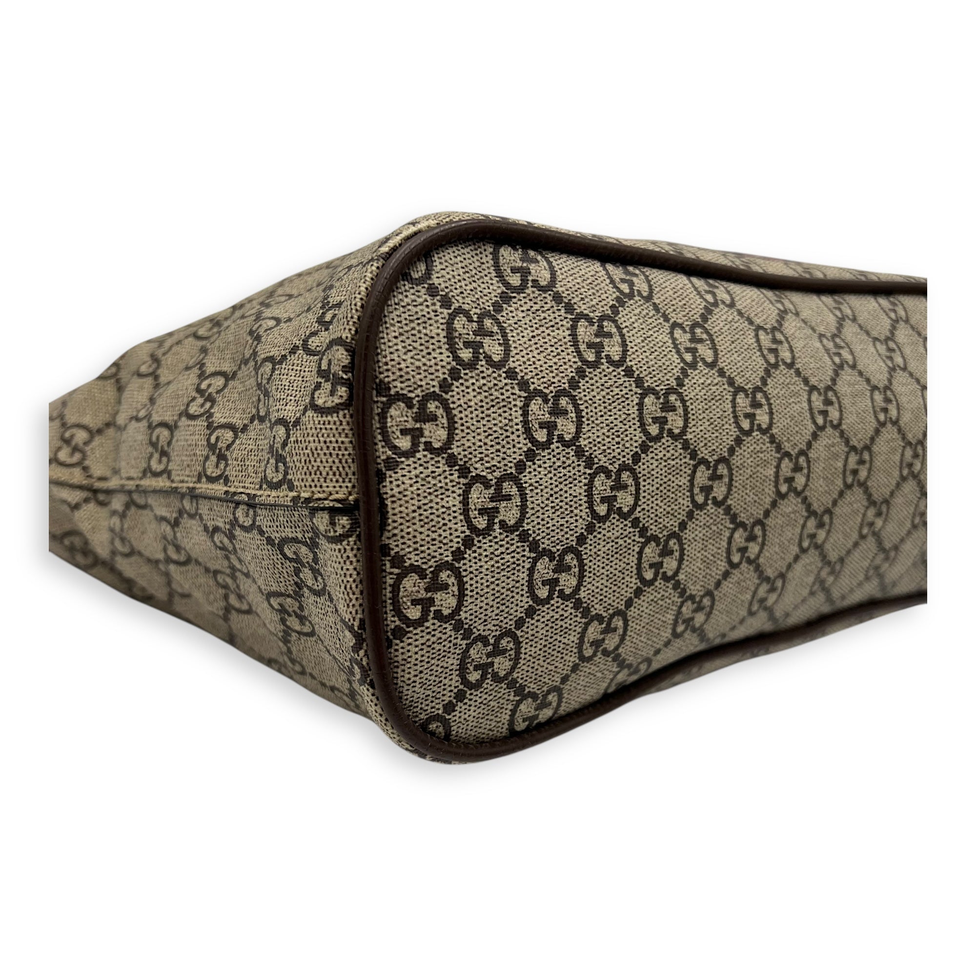 GG Supreme Mystic Cat Grey Duffle Bag in Coated Canvas, Gold hardware - Image 10