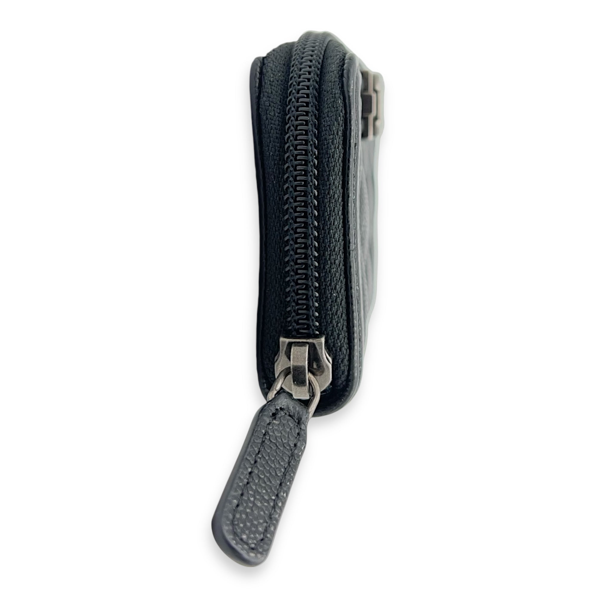 Boy Black Wallet in Caviar Leather, Ruthenium hardware - Image 4
