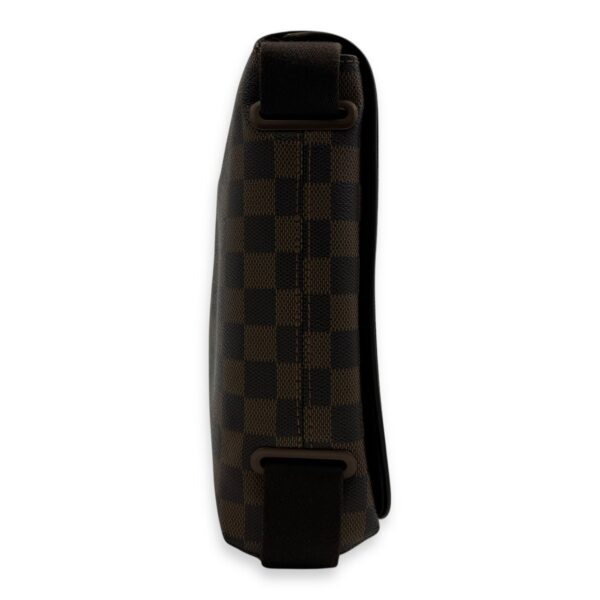 Brooklyn Crossbody Bag Brown in Coated Canvas, Lacquered Metal hardware - Image 4