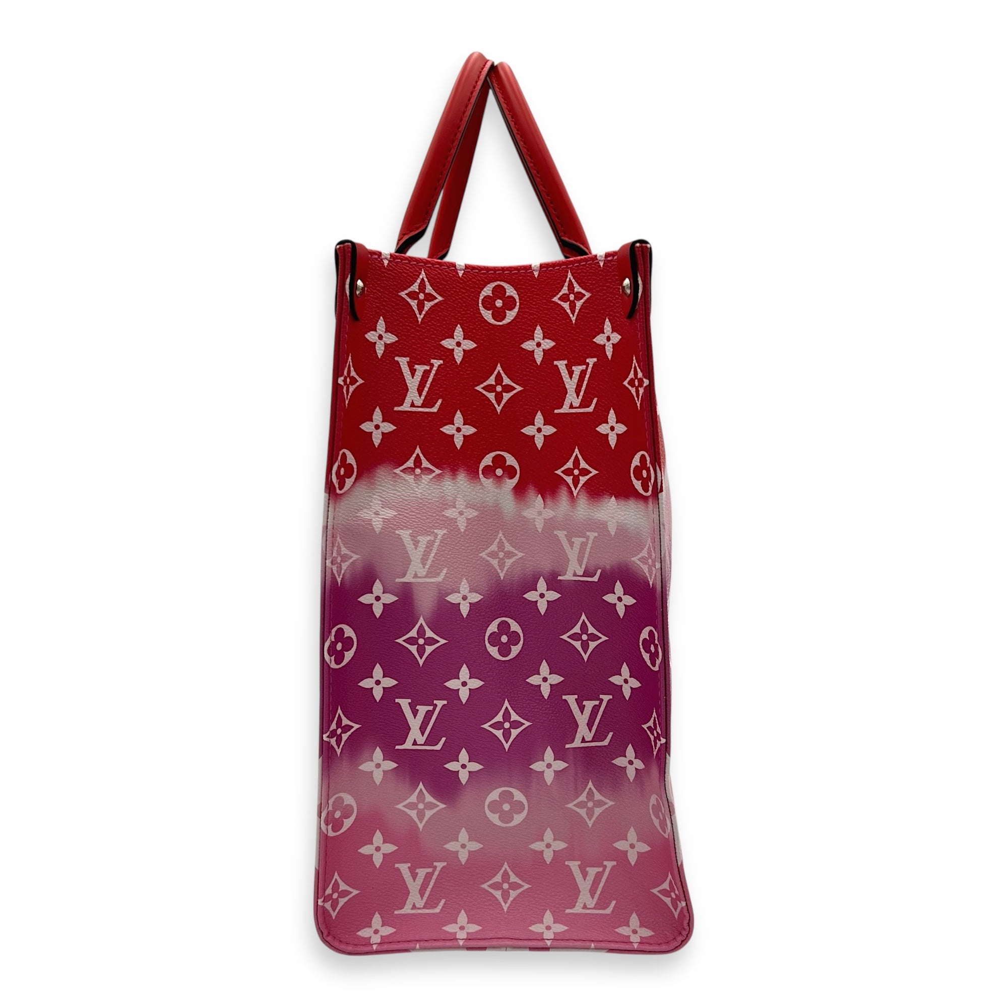 OnTheGo GM Multi-colour Tote Bag in Coated Canvas, Silver hardware - Image 4