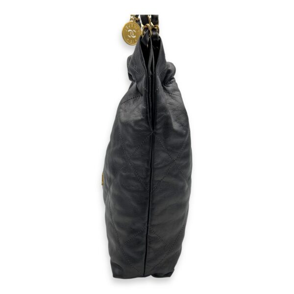 22 Tote Small Grey Tote Bag in Calfskin, Gold hardware - Image 4