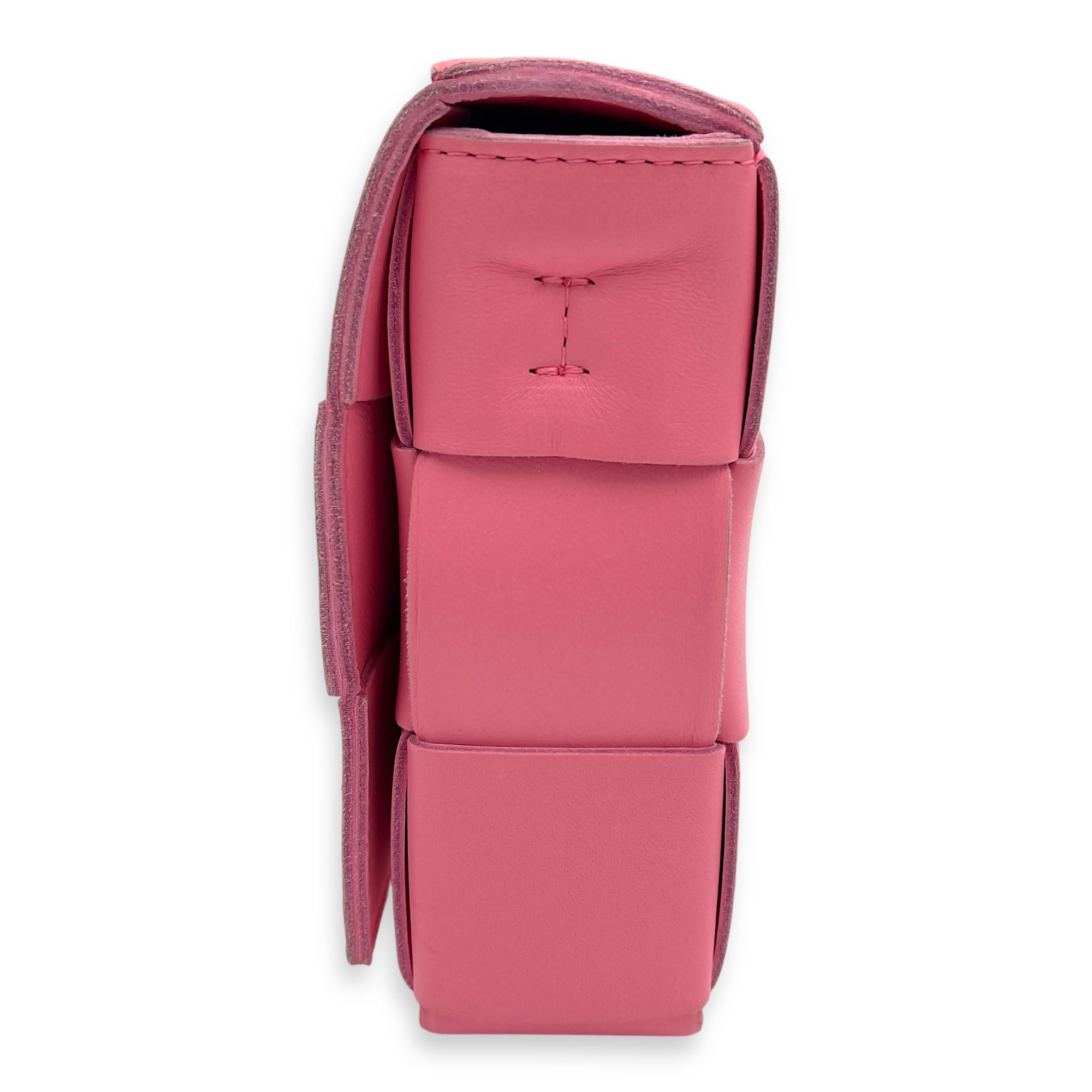 Cassette Pink Crossbody Bag in Lambskin - Image 5