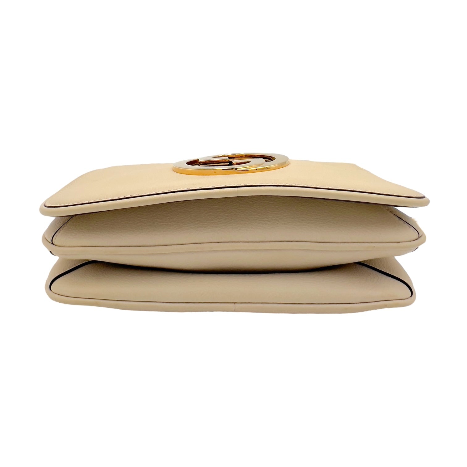 Blondie Mini White Shoulder Bag in Calfskin, Gold hardware - Image 4