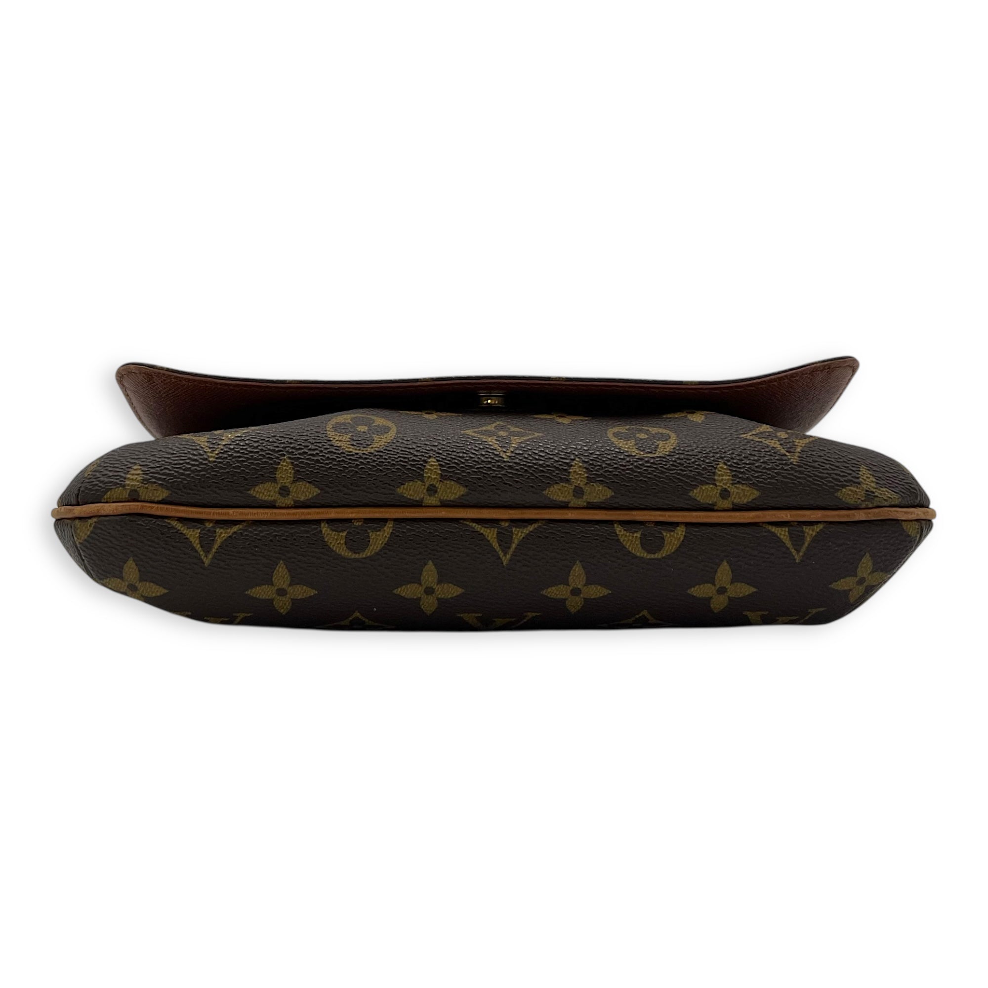 Musette Tango Shoulder Bag Brown in Monogram Coated Canvas, Gold hardware - Image 6