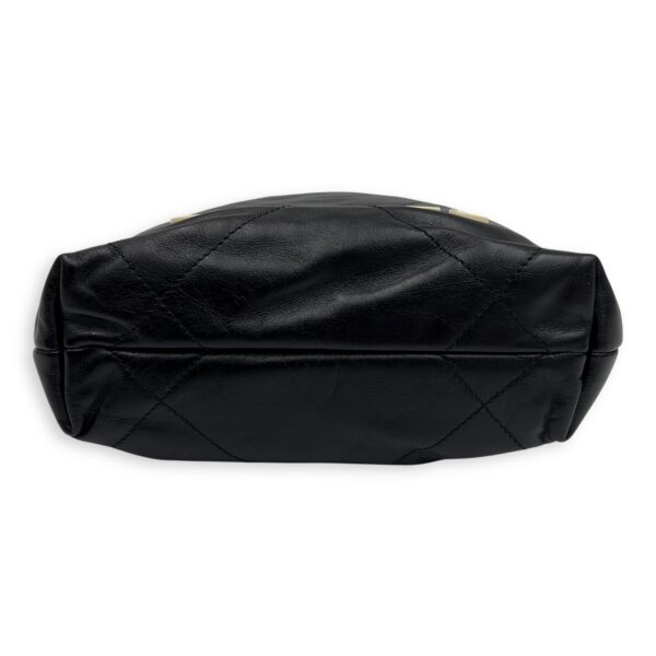 22 Tote Shoulder Bag Mini Black in Lambskin, Gold hardware - Image 13