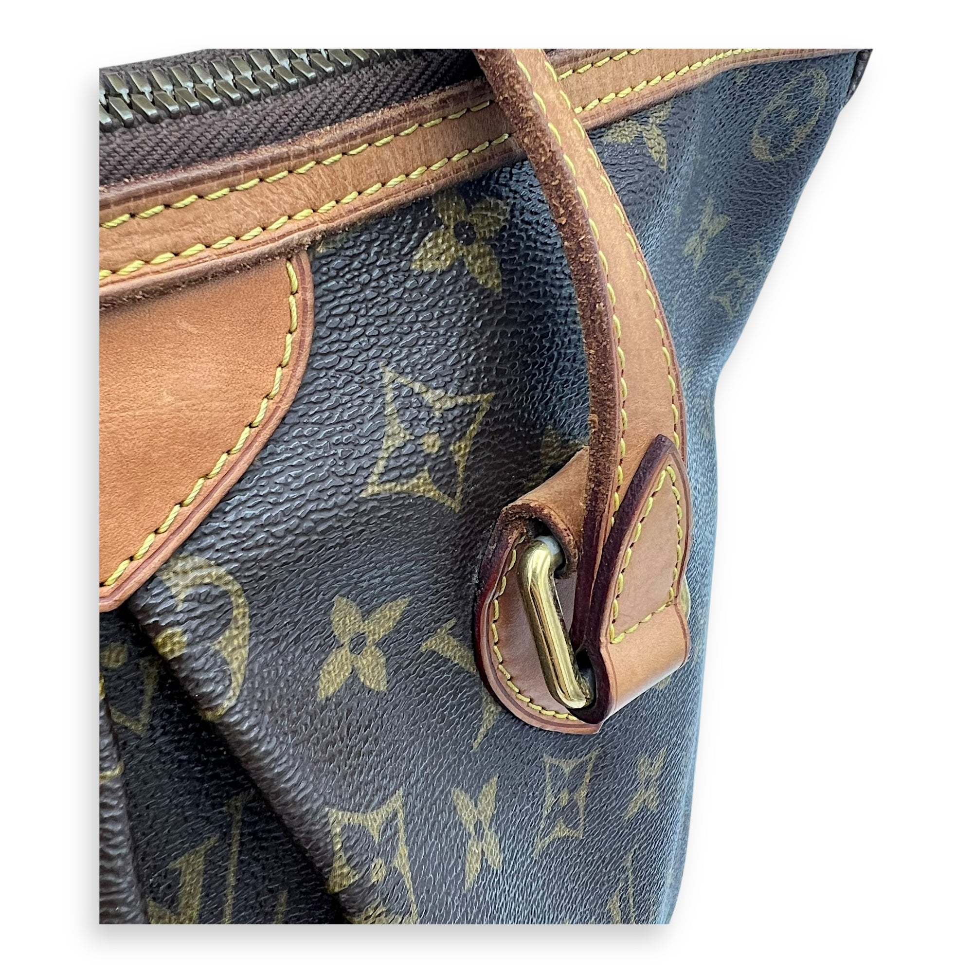 Palermo Top Handle Bag Brown in Monogram Coated Canvas, Gold hardware - Image 12