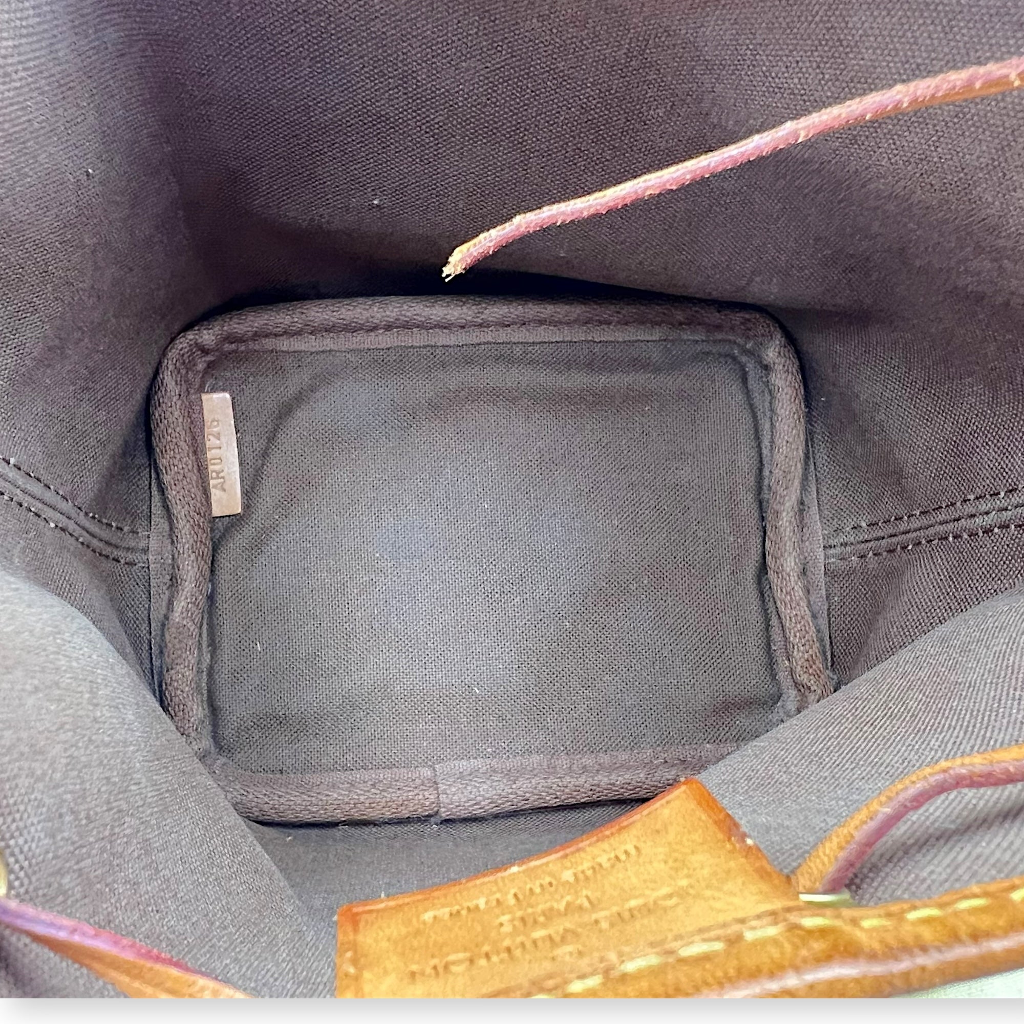 Noe Bucket Bag Brown in Monogram Coated Canvas, Gold hardware - Image 7