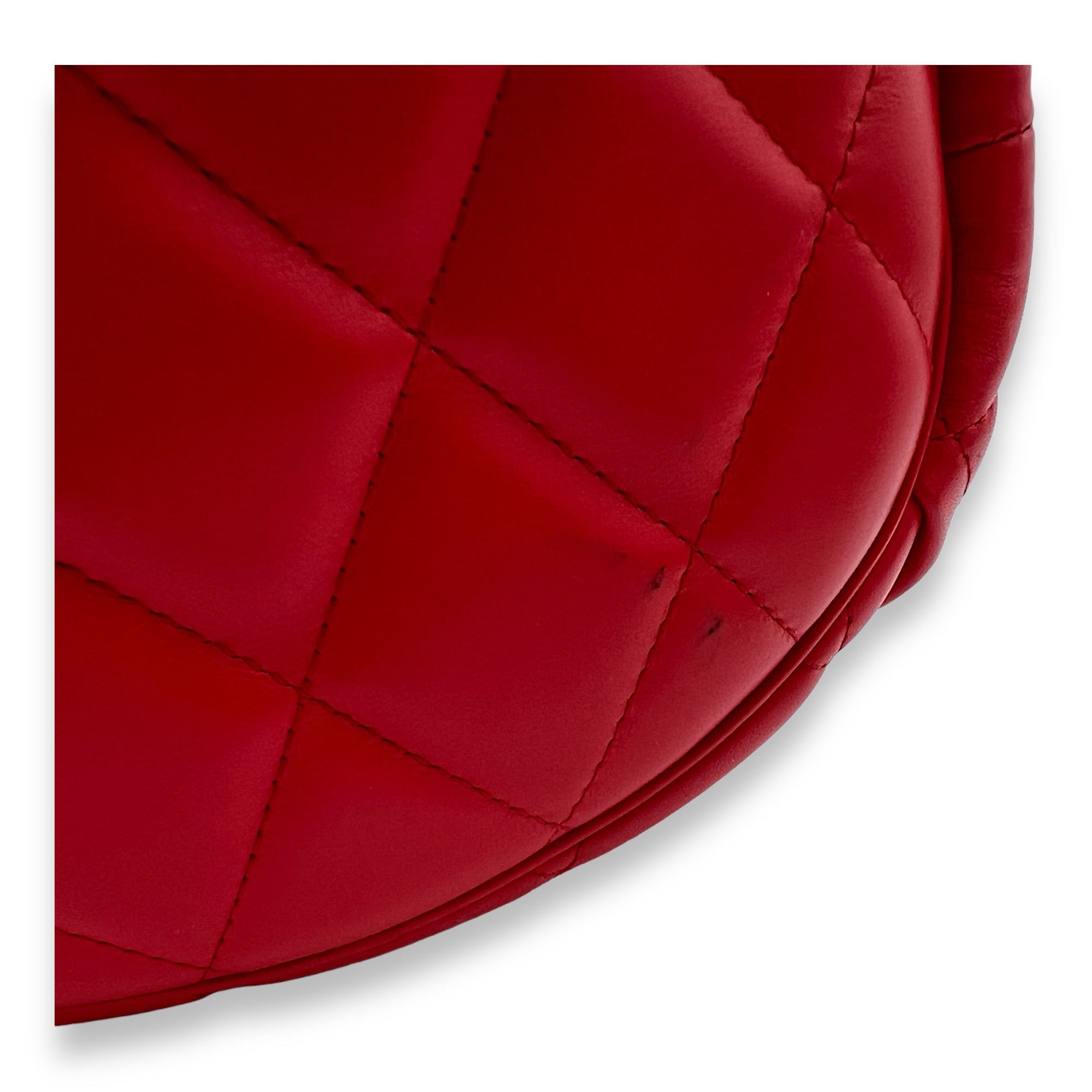 Quilted B Shoulder bag in Calfskin, Brushed Gold Hardware - Image 8