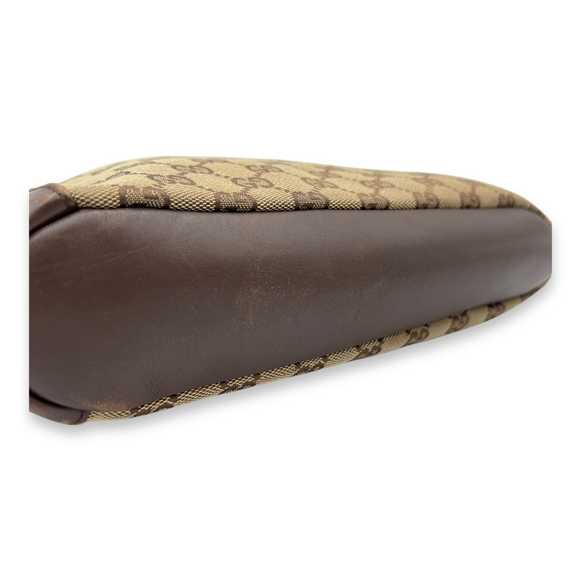 GG Shoulder Bag Brown in Canvas, Gold hardware - Image 8