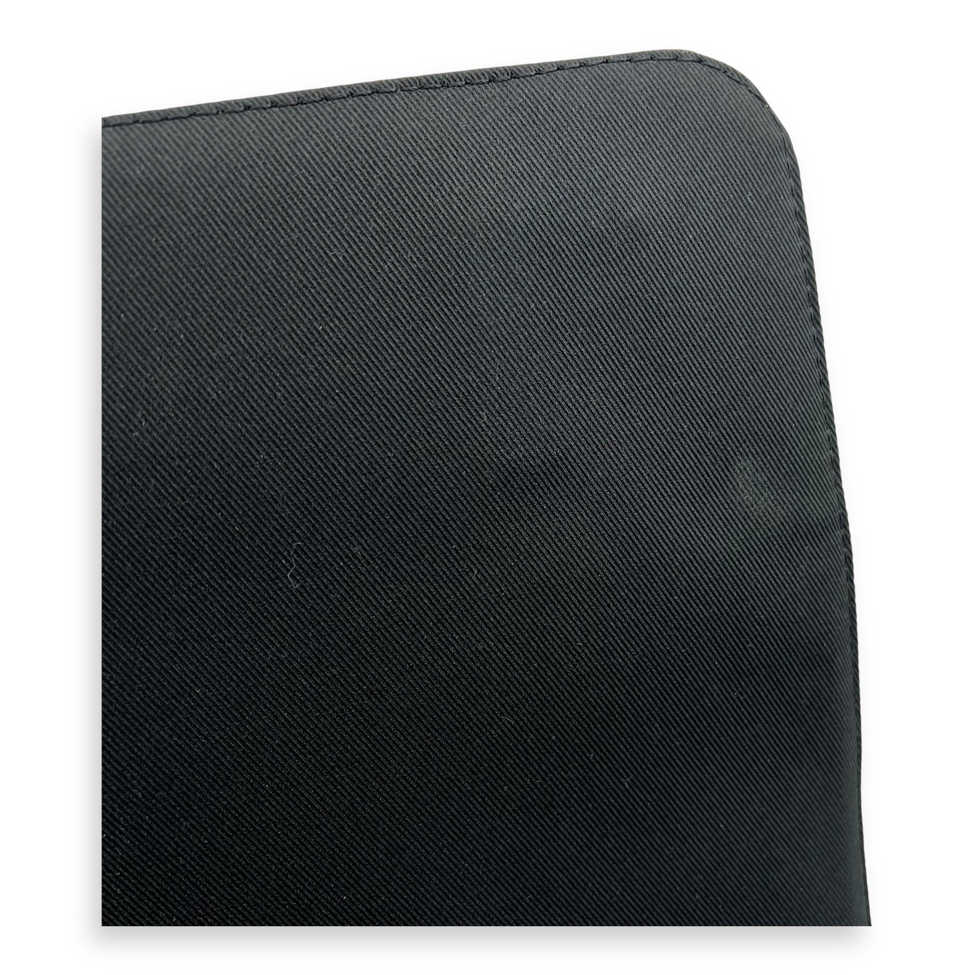 Logo Black Messenger in Monogram Coated Canvas, Silver hardware - Image 10