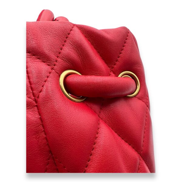 Quilted B Shoulder bag in Calfskin, Brushed Gold Hardware - Image 9
