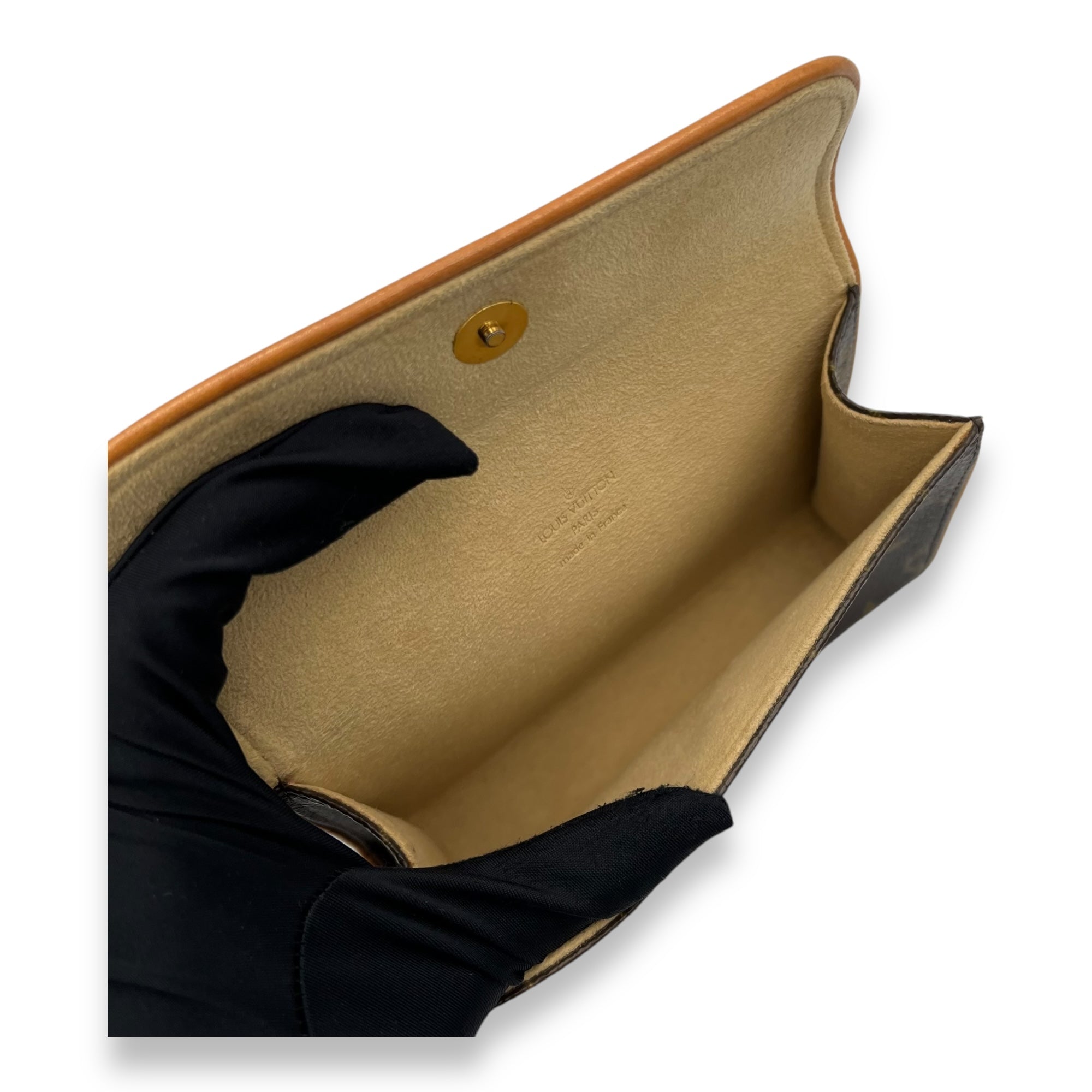 Florentine Belt Bag Brown in Monogram Coated Canvas, Gold hardware - Image 9